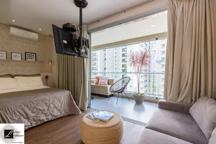 Kitnet com 1 Quarto à venda, 35m² no Brooklin Paulista, São Paulo