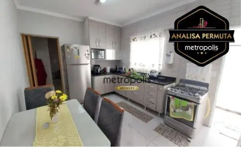 Sobrado com 5 Quartos à venda, 125m² no Vila Homero Thon, Santo André