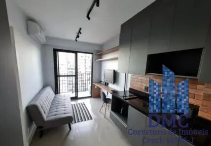 Apartamento com 1 Quarto para alugar, 27m² no Campo Belo, São Paulo