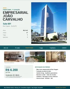 Sala Comercial para alugar, 45m² no Boa Viagem, Recife