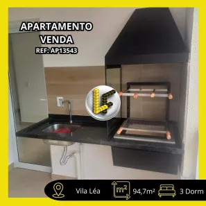 Apartamento com 3 Quartos à venda, 94m² no Vila Guiomar, Santo André