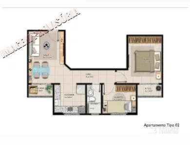 Apartamento com 2 Quartos à venda, 50m² no Pedreira, Belém
