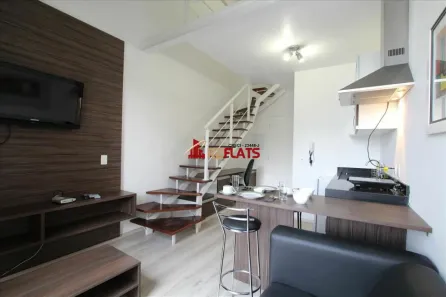 Flat com 1 Quarto à venda, 45m² no Cidade Monções, São Paulo