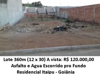 Lote/Terreno à venda, 360m² no Residencial Itaipu, Goiânia