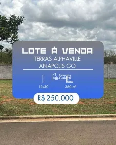 Lote/Terreno à venda, 360m² no Condomínio Terras Alpha Anápolis, Anápolis