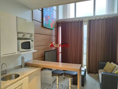 Flat com 1 Quarto à venda, 37m² no Cidade Monções, São Paulo