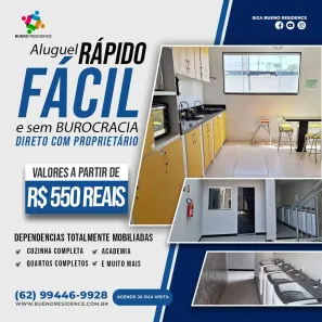 Kitnet com 1 Quarto para alugar, 29m² no Setor Sol Nascente, Goiânia