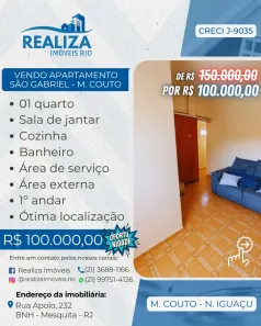Apartamento com 1 Quarto à venda, 60m² no Nova América, Nova Iguaçu