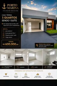 Casa de Condomínio com 3 Quartos à venda, 140m² no Centro, Ananindeua