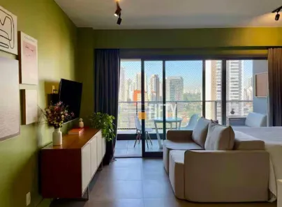Apartamento com 1 Quarto para alugar, 43m² no Brooklin Paulista, São Paulo