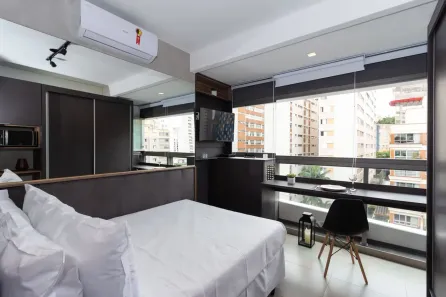 Apartamento com 1 Quarto para alugar, 21m² no Pinheiros, São Paulo