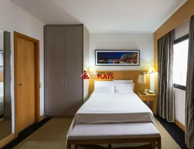Flat com 1 Quarto para alugar, 30m² no Itaim Bibi, São Paulo