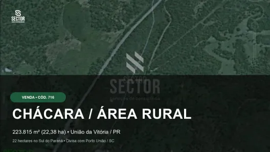 Fazenda/Sítio à venda, 223815m² no São Basilio Magno, União da Vitória