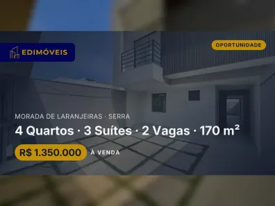 Casa com 4 Quartos à venda, 170m² no Morada de Laranjeiras, Serra