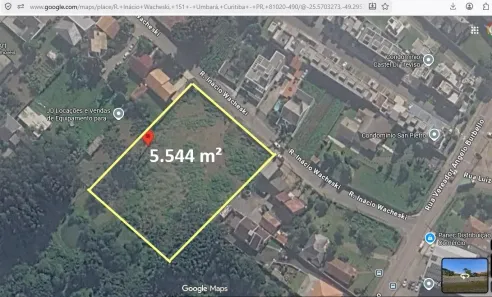 Lote/Terreno à venda, 5544m² no Umbará, Curitiba