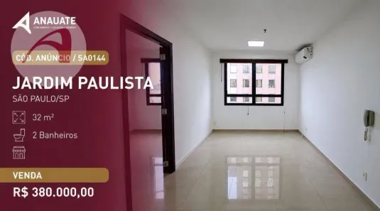 Sala Comercial para venda ou aluguel, 32m² no Jardim Paulista, São Paulo