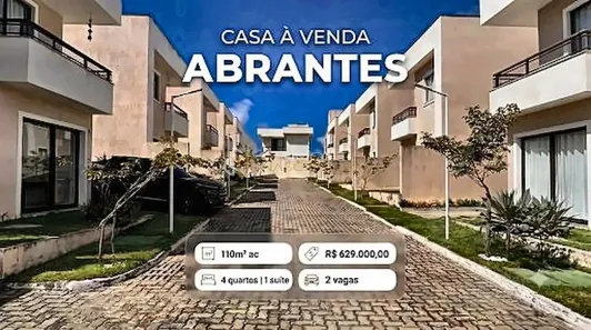 Casa de Condomínio com 4 Quartos à venda, 110m² no Nova Abrantes (Abrantes), Camaçari