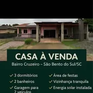 Casa com 3 Quartos à venda, 134m² no Cruzeiro, São Bento do Sul