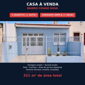 Casa com 4 Quartos à venda, 321m² no Cidade Nova, Aracaju