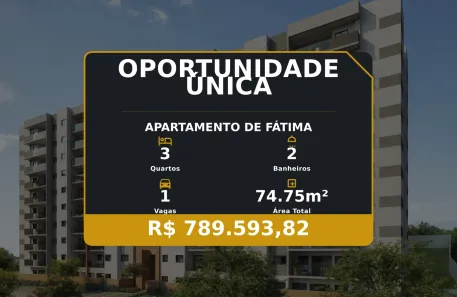 Apartamento com 3 Quartos à venda, 74m² no de Fátima, Serra