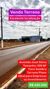 Lote/Terreno à venda, 500m² no Jardim Belo Horizonte do Tambury, Sertãozinho
