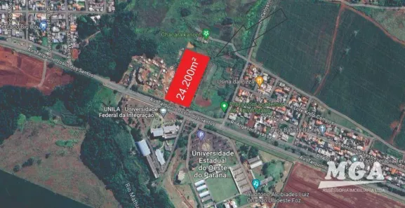 Lote/Terreno à venda, 24200m² no Polo Universitário, Foz do Iguaçu