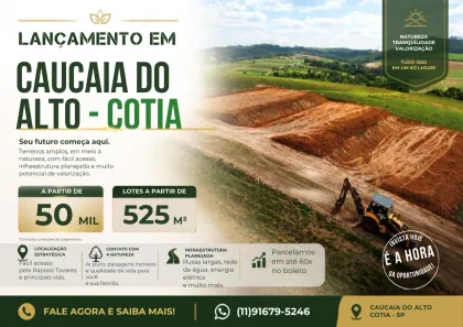 Lote/Terreno à venda, 500m² no Centro, Cotia