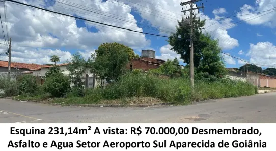 Lote/Terreno à venda, 231m² no Setor Aeroporto Sul - 2ª Etapa, Aparecida de Goiânia
