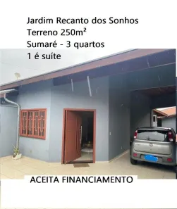 Casa com 4 Quartos à venda, 130m² no Jardim Recanto dos Sonhos, Sumaré
