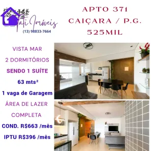 Apartamento com 2 Quartos à venda, 63m² no Caiçara, Praia Grande