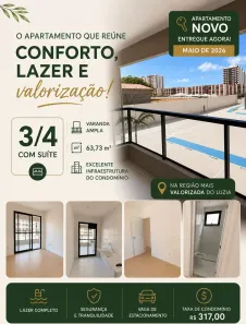 Apartamento com 3 Quartos à venda, 63m² no Luzia, Aracaju