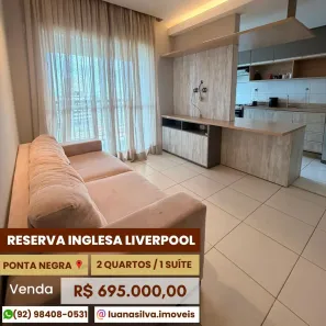 Apartamento com 2 Quartos à venda, 69m² no Ponta Negra, Manaus