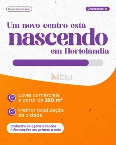 Lote/Terreno à venda, 250m² no Parque Ortolândia, Hortolândia