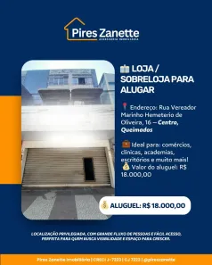 Sala Comercial para alugar, 128m² no Centro, Queimados