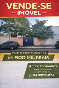 Casa com 3 Quartos à venda, 600m² no Cidade Nova, Parauapebas
