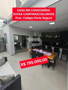 Casa de Condomínio com 3 Quartos à venda, 79m² no Parque Jambeiro, Campinas