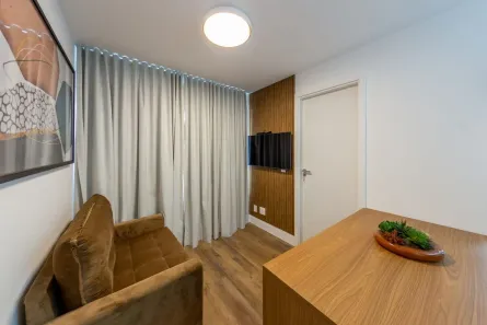 Apartamento com 2 Quartos para alugar, 36m² no Moema, São Paulo