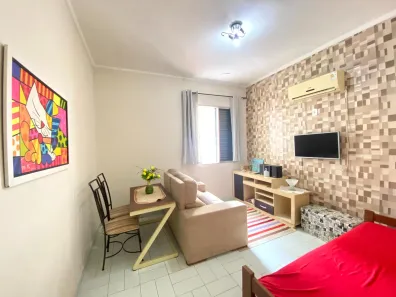 Apartamento com 1 Quarto para venda ou aluguel, 32m² no Guilhermina, Praia Grande