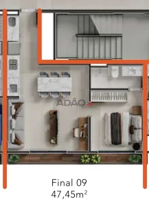 Apartamento com 1 Quarto à venda, 48m² no Jardim Goiás, Goiânia