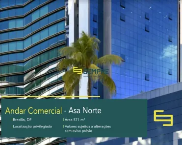 Imóvel Comercial para alugar, 571m² no Asa Norte, Brasília