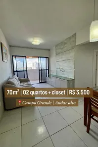 Apartamento com 2 Quartos para alugar, 70m² no Campo Grande, Recife