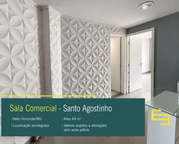 Sala Comercial à venda, 45m² no Santo Agostinho, Belo Horizonte