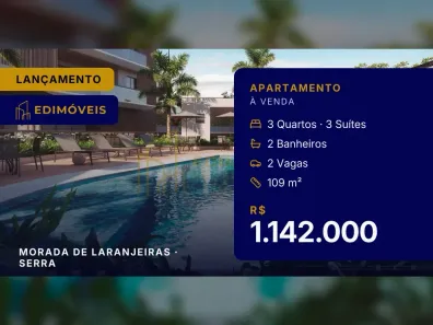 Apartamento com 3 Quartos à venda, 109m² no Morada de Laranjeiras, Serra