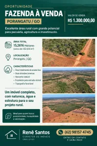 Fazenda/Sítio à venda, 152616m² no , Porangatu