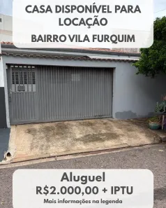 Casa com 2 Quartos para alugar, 90m² no Vila Furquim, Presidente Prudente