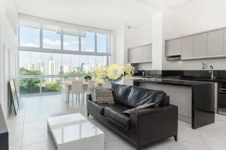Apartamento com 1 Quarto para alugar, 85m² no Brooklin Paulista, São Paulo
