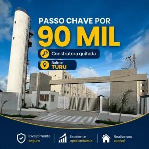 Apartamento com 1 Quarto à venda, 44m² no Santa Rosa, São Luís