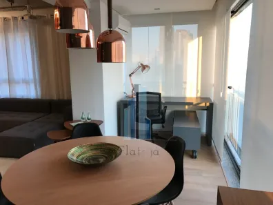 Apartamento com 1 Quarto para alugar, 62m² no Cidade Monções, São Paulo