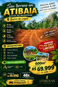 Lote/Terreno à venda, 600m² no Jardim Brasil, Atibaia