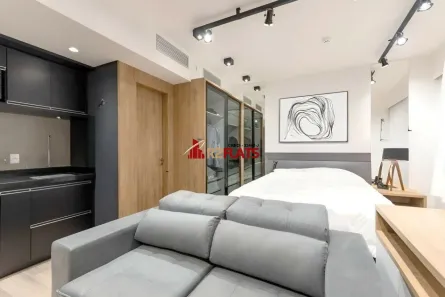 Flat com 1 Quarto para alugar, 28m² no Indianópolis, São Paulo